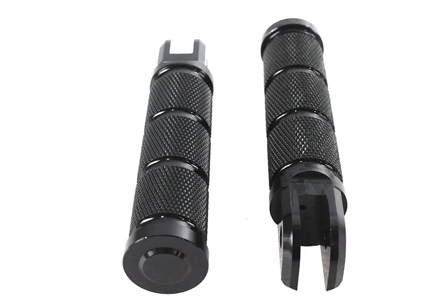 Black Retro Driver Footpeg Set - V-Twin Mfg. 1