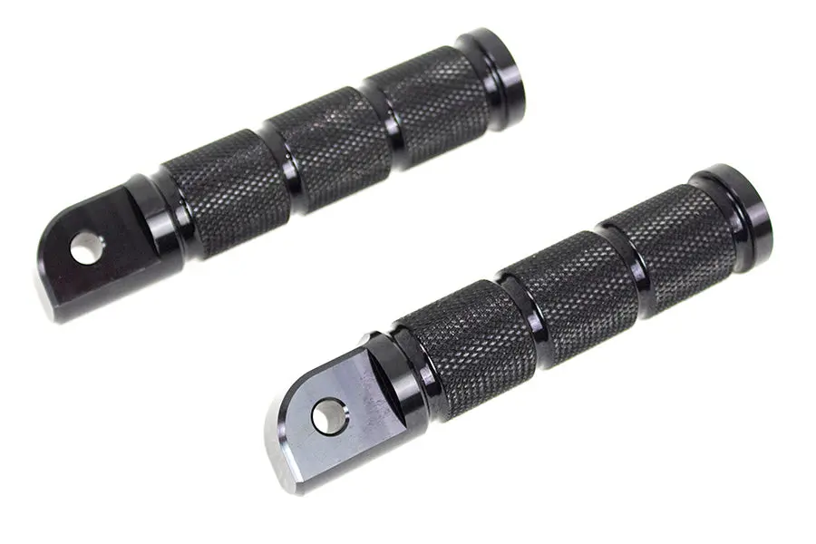 Black Retro Passenger Footpeg Set - V-Twin Mfg. 1