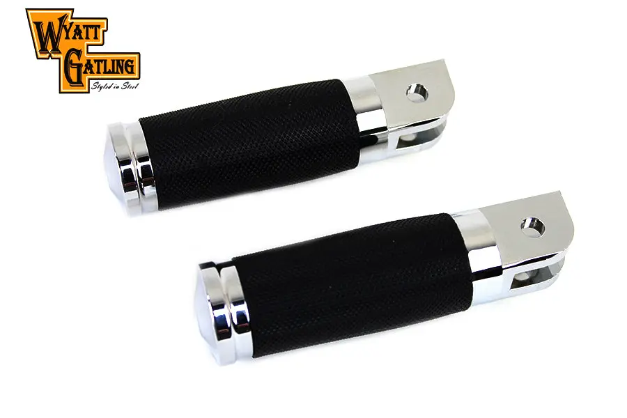 Caliber Chrome Driver Footpeg Set - V-Twin Mfg. 1