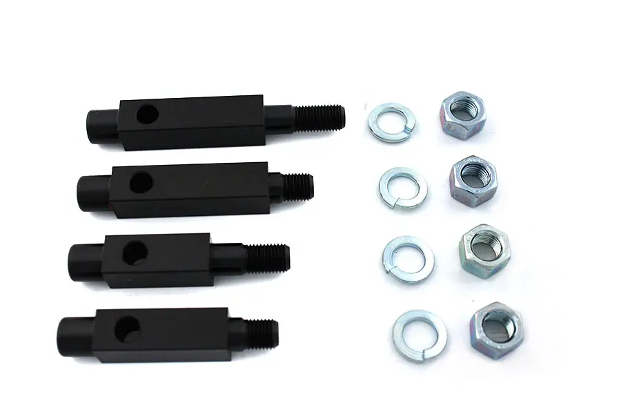 Footboard Bracket Set Black - V-Twin Mfg. 1