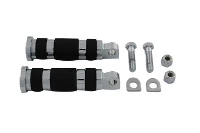 Chrome Magna Ring Style Passenger Footpeg Set - V-Twin Mfg. 1