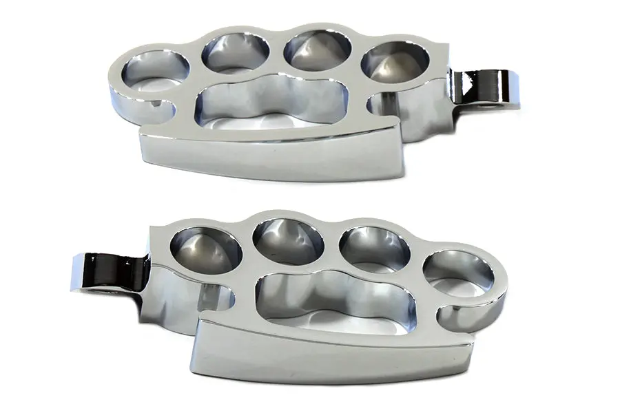 Chrome Knuckle Footpeg Set - V-Twin Mfg. 1
