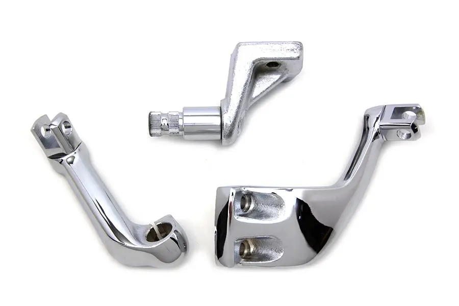 Chrome Driver Replica Footpeg Mount Set - V-Twin Mfg. 1