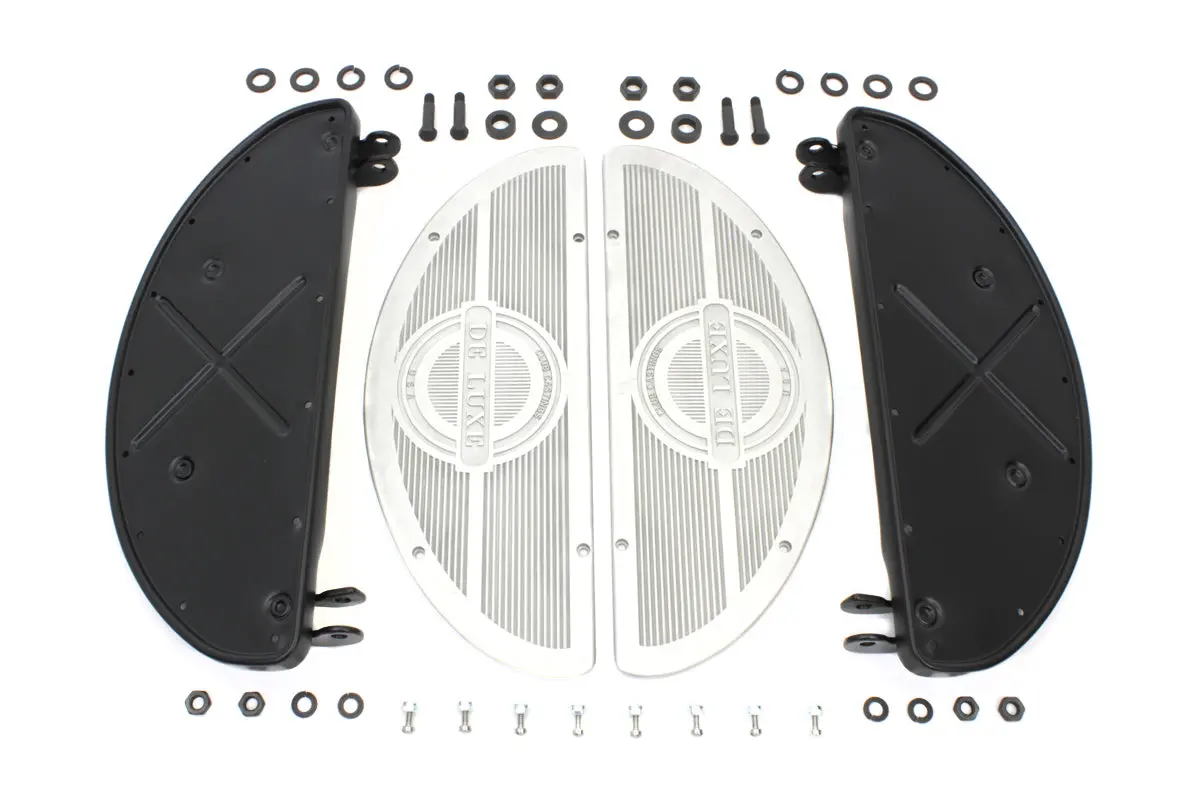 Deluxe Half Moon Footboard Set - V-Twin Mfg. 1