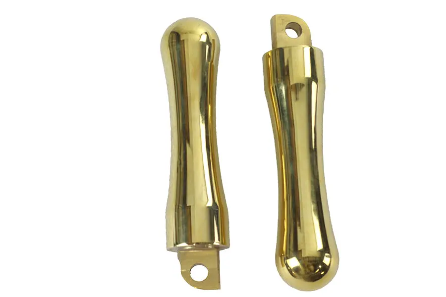 Brass Contour Footpeg Set - V-Twin Mfg. 1