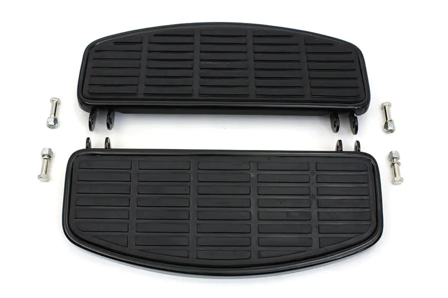 'D' Driver Footboard Set Gloss Black - V-Twin Mfg. 1