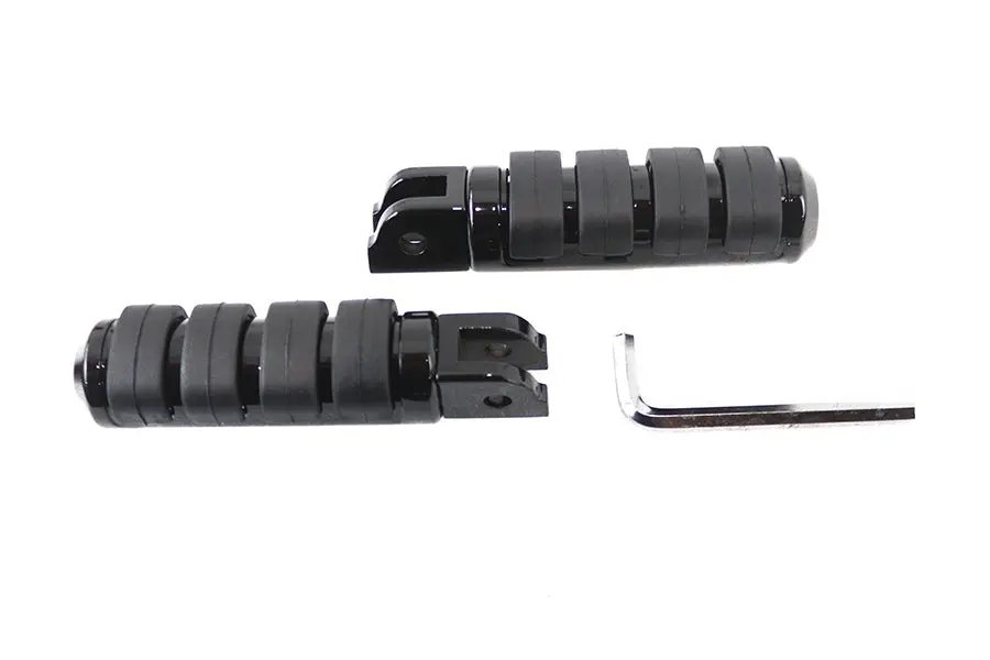Driver Iso Footpeg Set Black - V-Twin Mfg. 1
