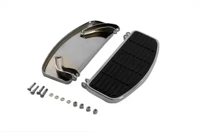 'D' Driver Footboard Set Chrome - V-Twin Mfg. 1