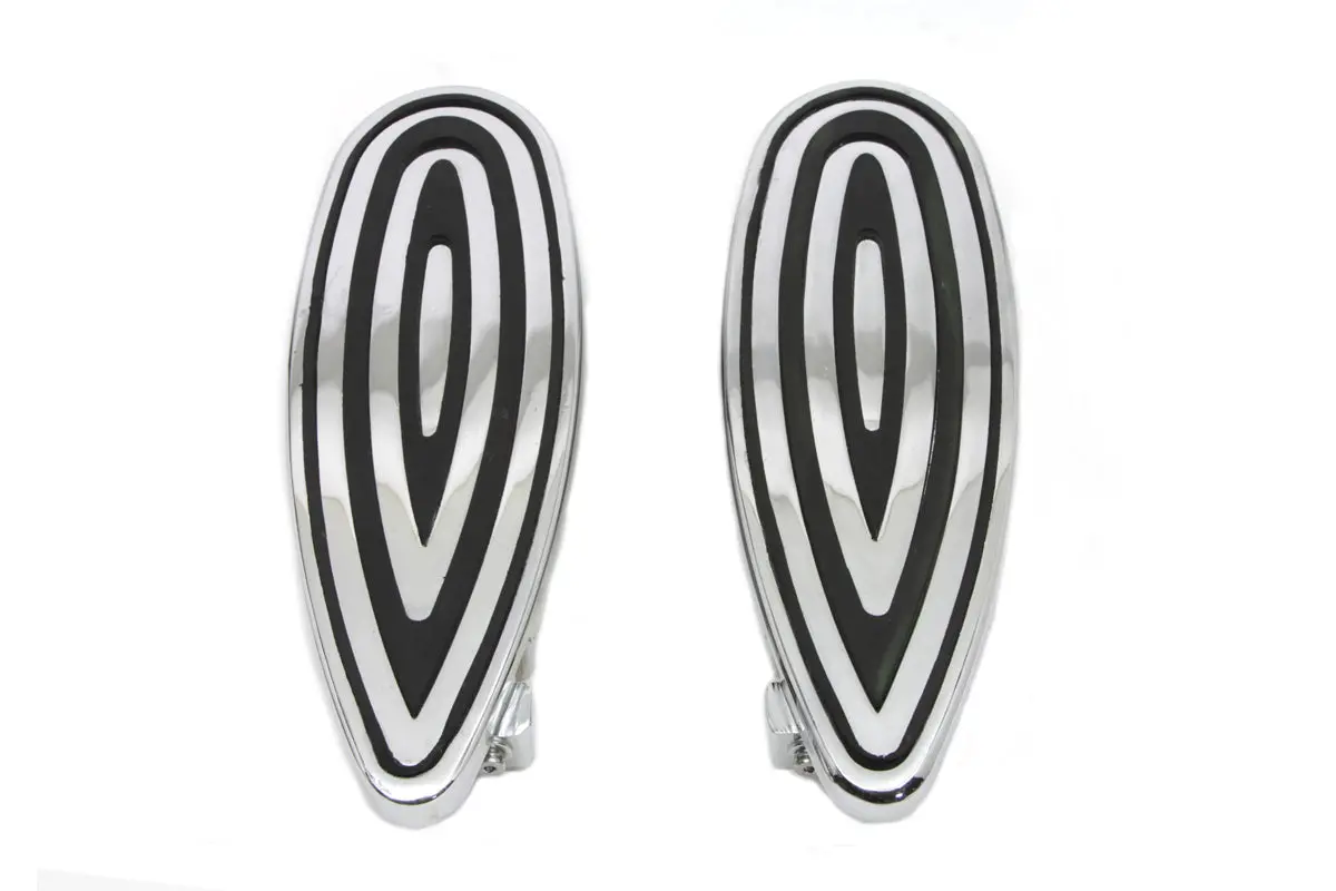Billet Footboard Set Chrome - V-Twin Mfg. 1