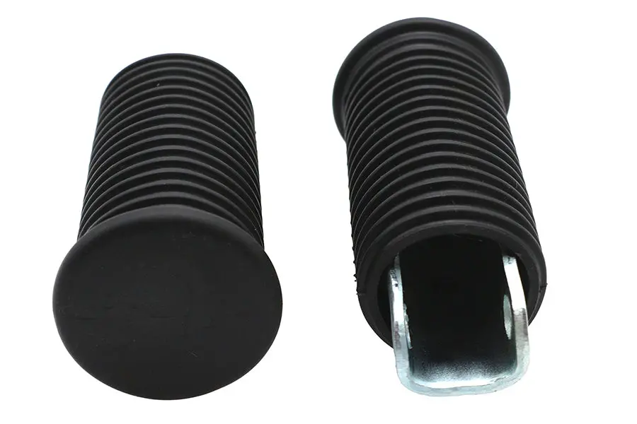 Replica Driver Footpeg Set Zinc Plated - V-Twin Mfg. 1