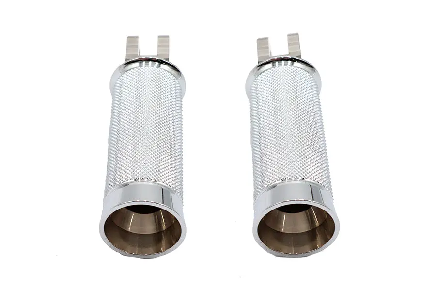 M8 Speedster Driver Footpeg Set Chrome - V-Twin Mfg. 1