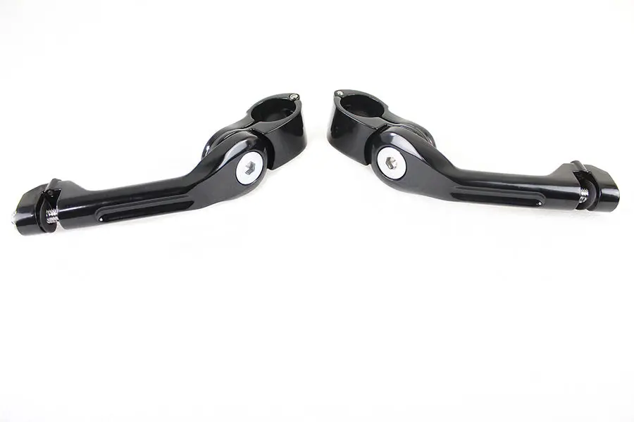 Adjustable Footpeg Mount Kit Black - V-Twin Mfg. 1