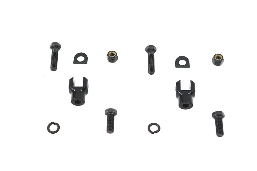 Footpeg Yoke Set Black - V-Twin Mfg. 1
