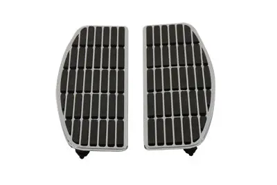 Footboard Mat Set Chrome - V-Twin Mfg. 1