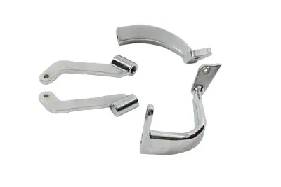 Footboard Mount Bracket Set Chrome - V-Twin Mfg. 1