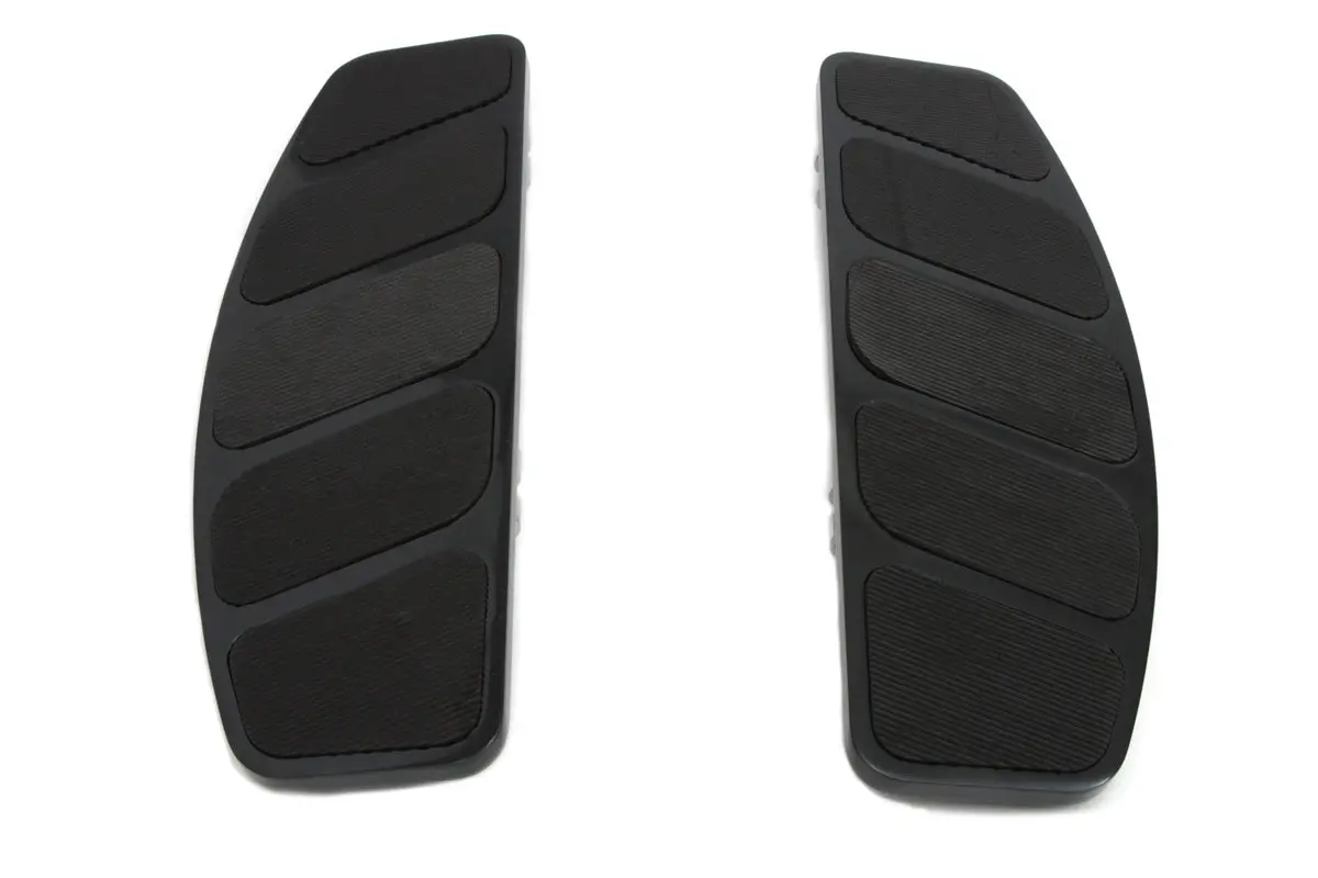 Black Rectangular Footboard Set - V-Twin Mfg. 1