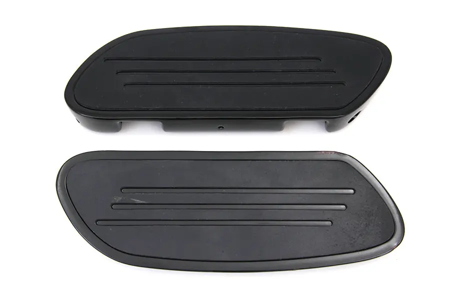Black Passenger Footboard Set - V-Twin Mfg. 1