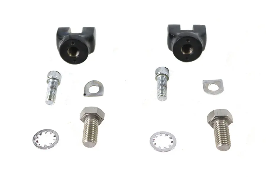 Mini Footpeg Clevis Set Black - V-Twin Mfg. 1
