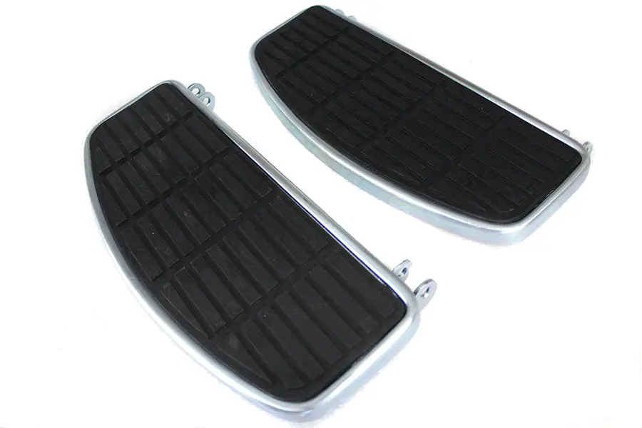 'D' Driver Footboard Set Zinc - V-Twin Mfg. 1