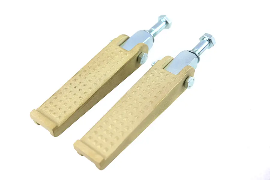 Anderson Chopper Style Footpeg Set Brass - V-Twin Mfg. 1
