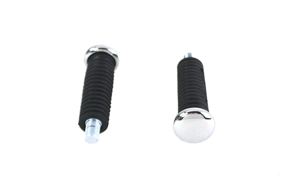 Stud Mount Rubber Footpeg Set - V-Twin Mfg. 1