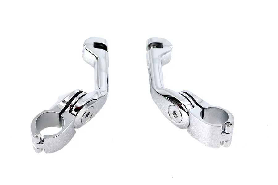 Adjustable Long Footpeg Mount Kit Chrome - V-Twin Mfg. 1