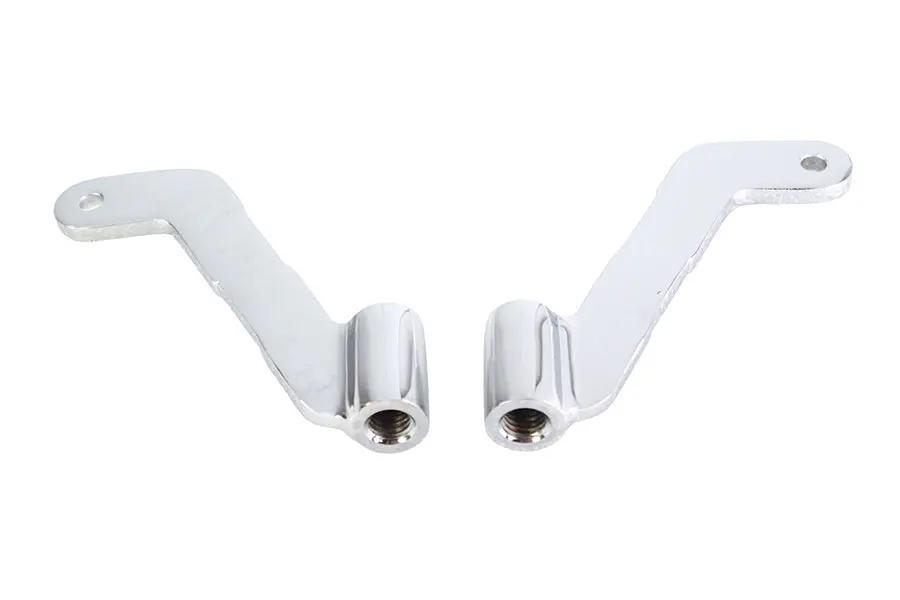 Footboard Mount Bracket Set Chrome - V-Twin Mfg. 1