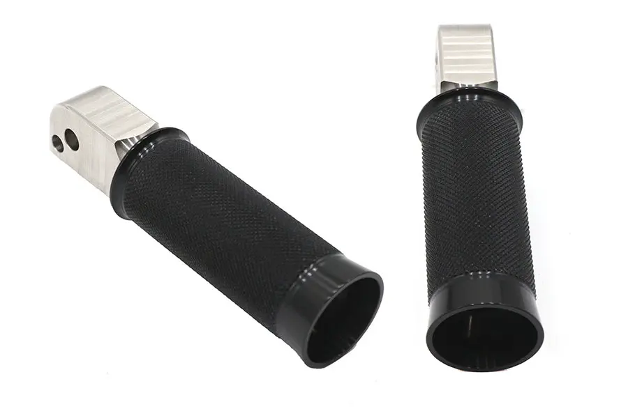 M8 Speedster Passenger Footpeg Set Black - V-Twin Mfg. 1