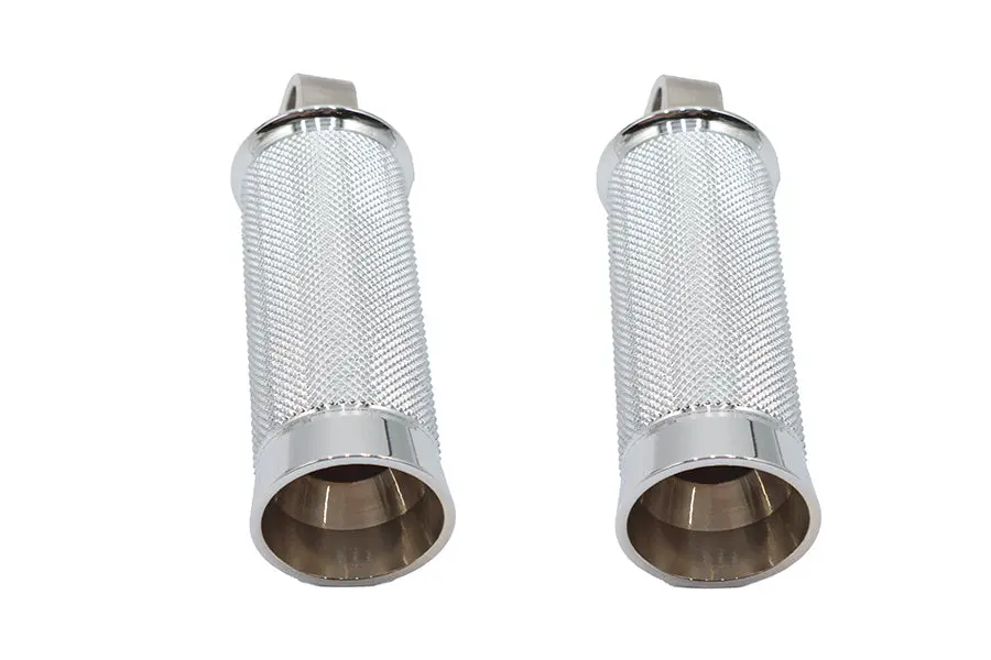Speedster Hollow Point Male Footpeg Set Chrome - V-Twin Mfg. 1