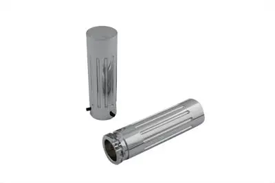 Billet Milled Groove Style Grip Set - V-Twin Mfg. 1