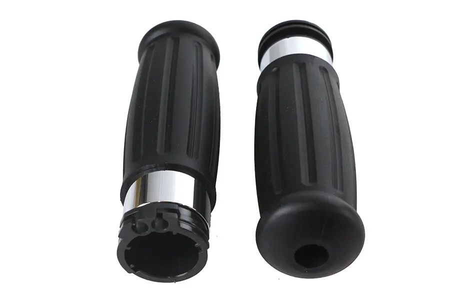 Black Grip Set 1909 Style - V-Twin Mfg. 1