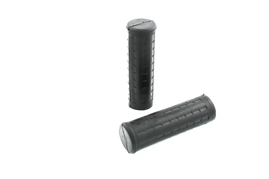 Replica Black Waffle Grips Without Plug Hole - V-Twin Mfg. 1
