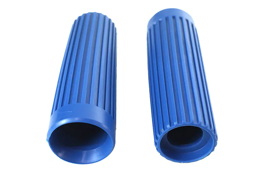 Replica Rib Style Grip Set Blue - V-Twin Mfg. 1