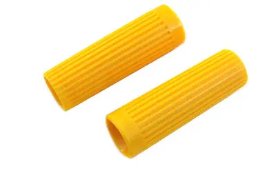 Yellow Grip Set Original Rib Style - V-Twin Mfg. 1