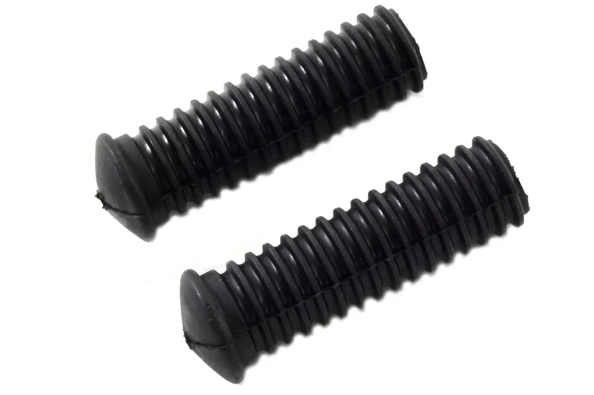 Footpeg For Kick Starter Or Passenger Black - V-Twin Mfg. 1