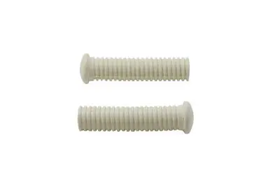 Footpeg For Kick Starter Or Passenger White - V-Twin Mfg. 1