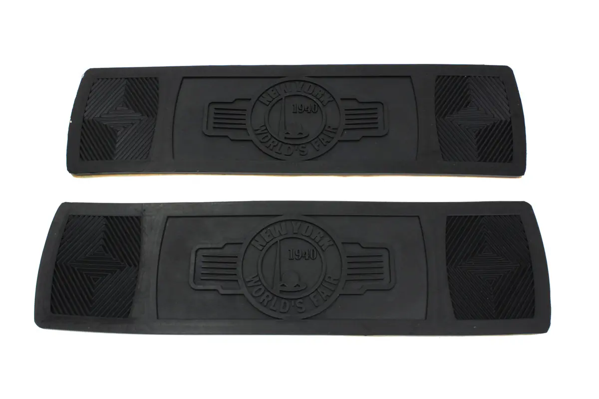 World's Fair Rectangular Footboard Rubber Set - V-Twin Mfg. 1