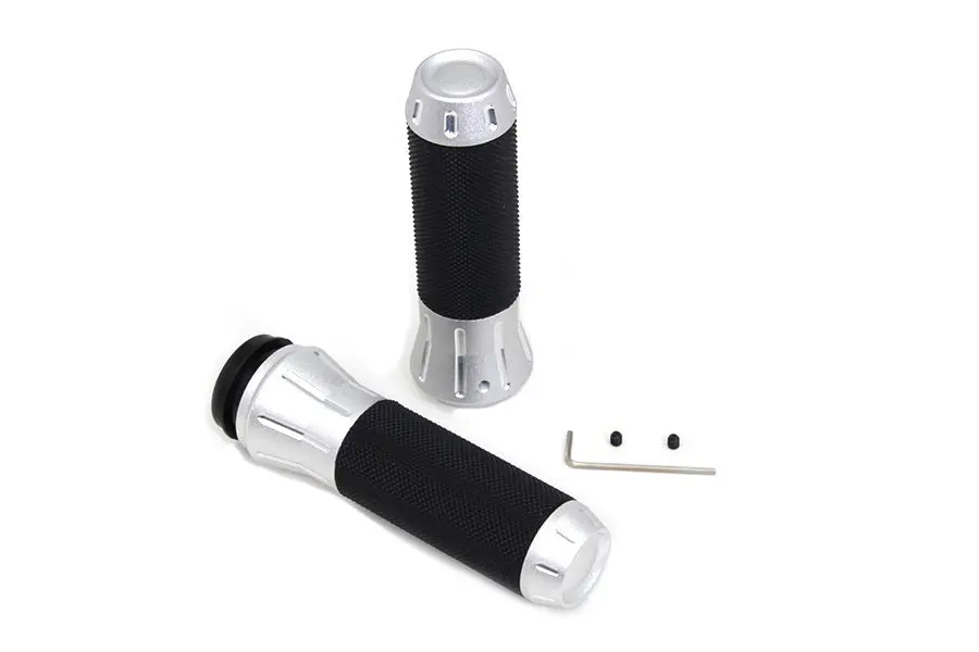 Shot Peened Throttle By Wire Grip Set - V-Twin Mfg. 1