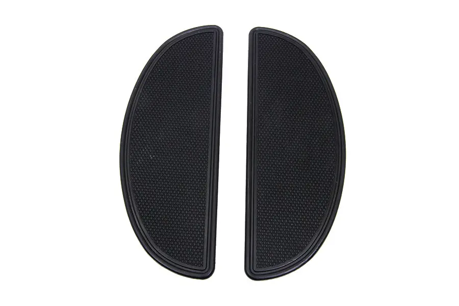Driver Upper Footboard Plate Set Black - V-Twin Mfg. 1