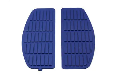 Footboard Blue Mat Set - V-Twin Mfg. 1
