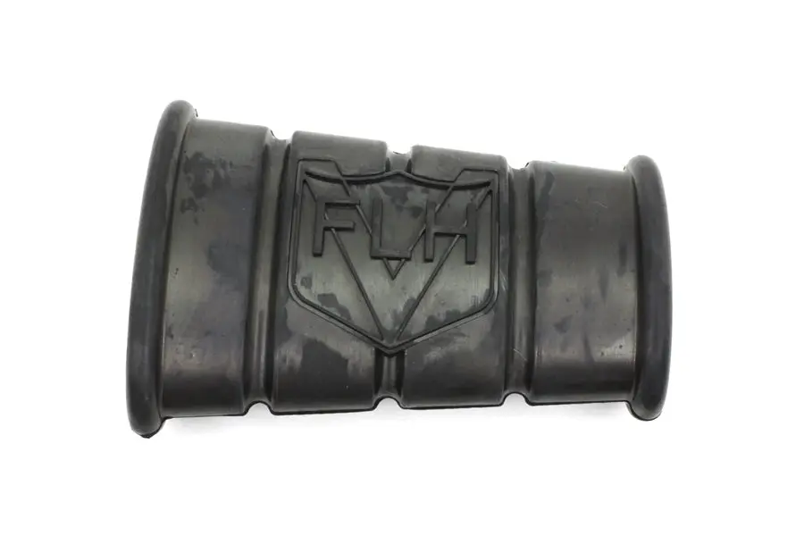 Black Rubber Kick Starter Pedal With Flh Logo - V-Twin Mfg. 1