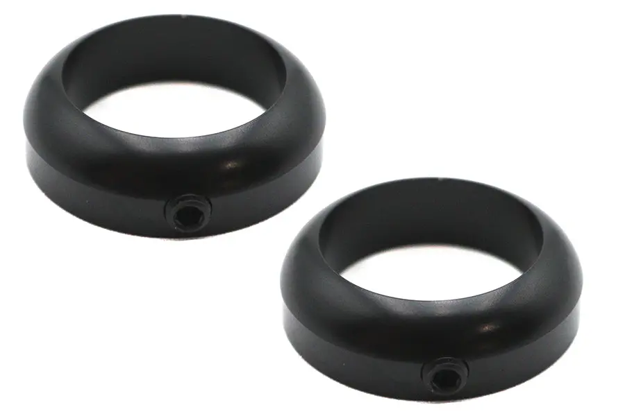 1 Inch Handlebar Collar Set Black - V-Twin Mfg. 1