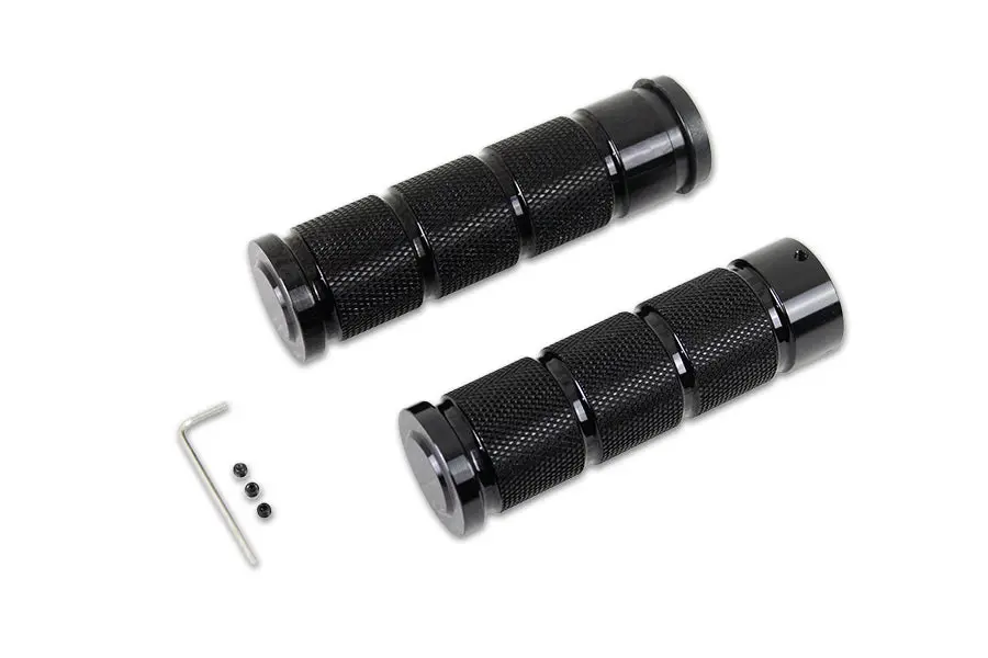Black Retro Throttle By Wire Grip Set - V-Twin Mfg. 1