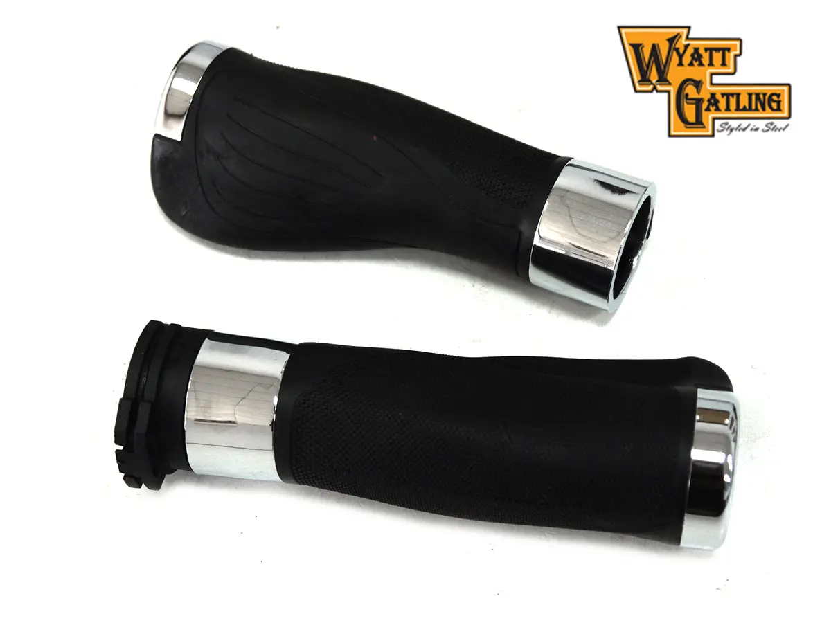 Wyatt Gatling Donkey Style Handlebar Grip Set - V-Twin Mfg. 1