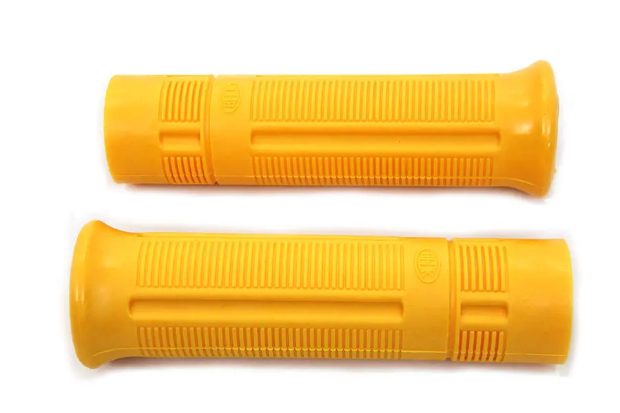 Yellow Beck Plastic Grip Set - V-Twin Mfg. 1