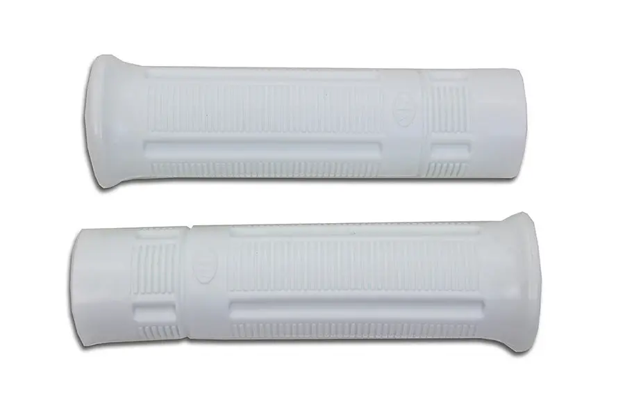 White Beck Plastic Grip Set - V-Twin Mfg. 1