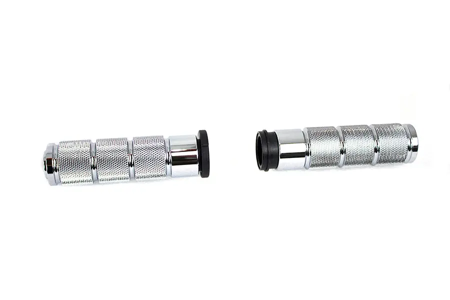 Chrome Retro Throttle By Wire Grip Set - V-Twin Mfg. 1