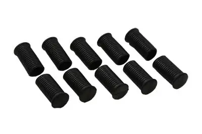Replica Driver Footpeg Rubber Black - V-Twin Mfg. 1