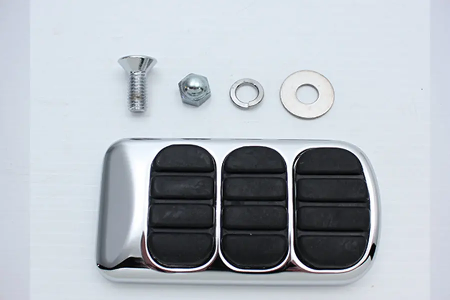 Brake Pedal Pad Chrome - V-Twin Mfg. 1