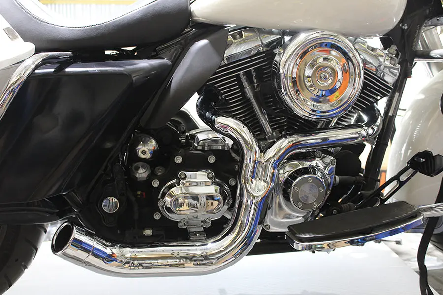 Flt 2:1 Lake Style Exhaust System Chrome - V-Twin Mfg. 1